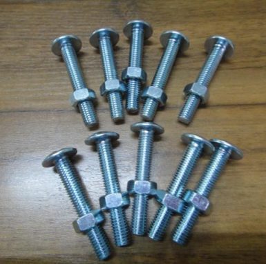 4.8 grade low carbon steel roofing bolt with nut
