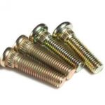 8.8 grade yellow zinc knurled bolt