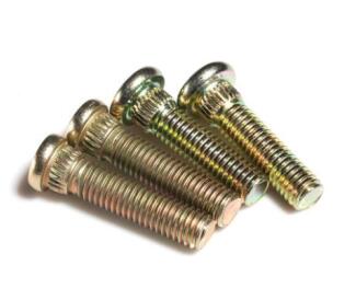 8.8 grade yellow zinc knurled bolt