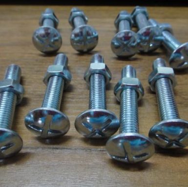 M4 A2 STAINLESS SLOTTED ROOFING BOLTS SQUARE NUTS MUSHROOM SCREWS CORRUGATED * 