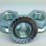 ANSI hex flange nut zinc plated a563