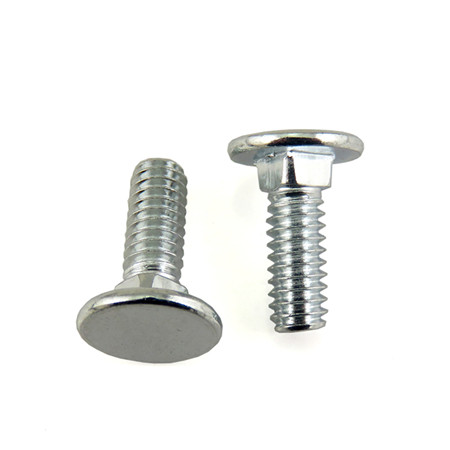 Hot Dip Galvanized square hole long neck m14 chrome carriage bolt DIN603