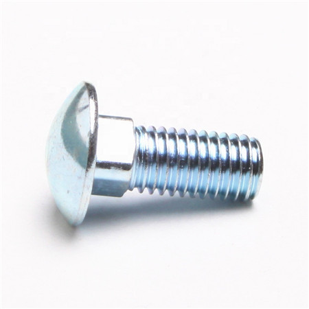 M10 X 50 grade 8.8 zinc steel square neck 5/16''-18 carriage bolt