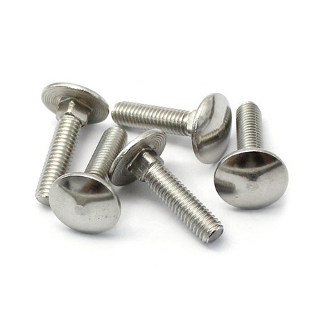 304 Stainless Steel Carriage Bolt DIN603 Semi-circular Head Square Neck Carriage Screw Photovoltaic Accessories