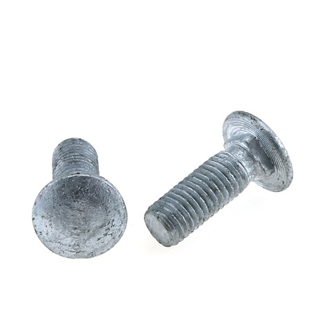 China high quality DIN603 carriage bolts with nuts zinc plated low price