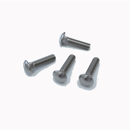 Galvanized carbon steel zinc plated ISO 8677 M8 large cup head square neck coach bolts