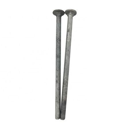 Hot dip galvanized class 4.8 din608 long neck carriage bolt and nut