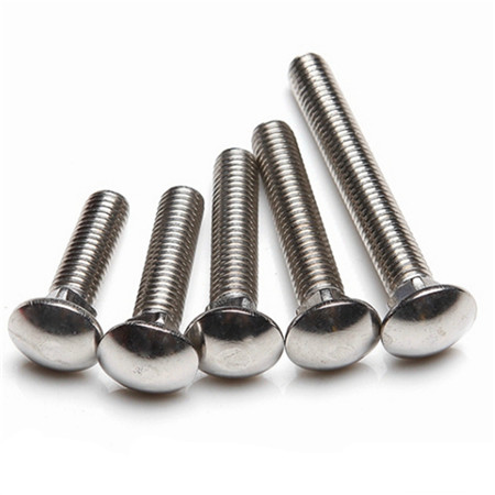 Plain Carriage Bolt SS304 316 Round Head Fine Thread Carriage Bolt