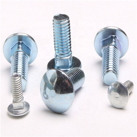 stainless steel DIN 603 round head square neck bolt with nut
