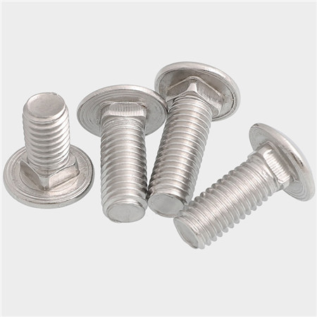 Galvanized carbon steel zinc plated ISO 8677 M6 large cup head square neck coach bolts