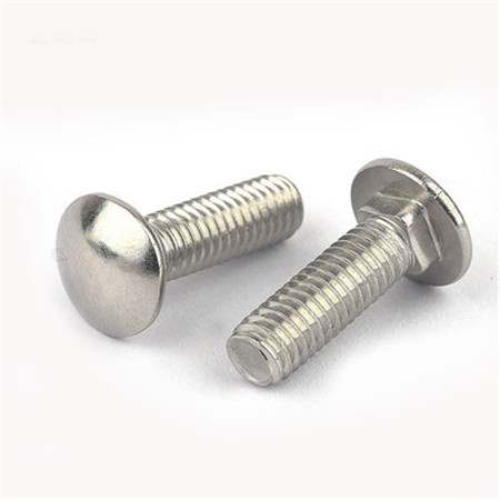 M6*1 Stainless Steel Full Thread Cup Head Carriage Bolt DIN603