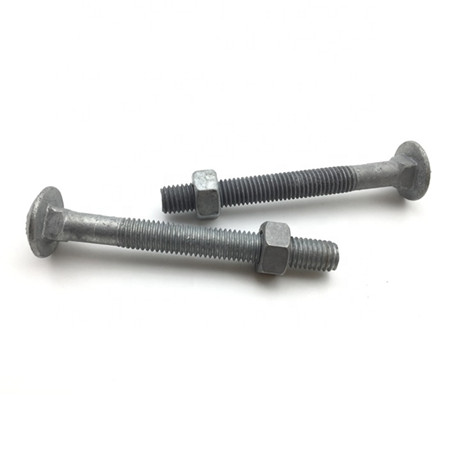 Factory price carbon steel round head carriage bolt nut din603
