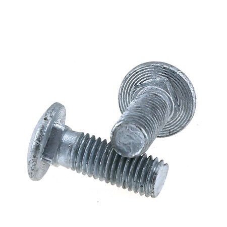 Manufacturer wholesale 4.8 grade galvanized half round head square neck wagon bolt GB12 carriage screw M8 M10 M12