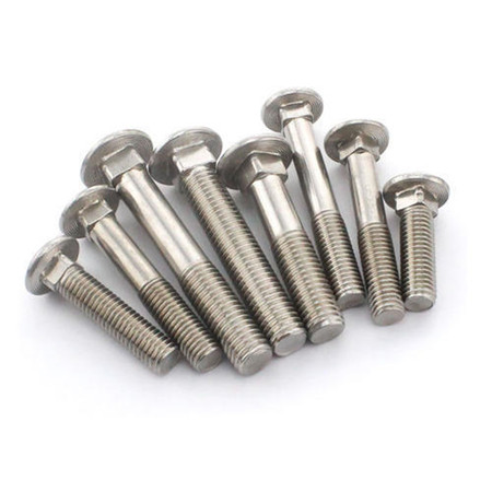 Galvanized carbon steel zinc plated ISO 8677 M5 large cup head square neck coach bolts