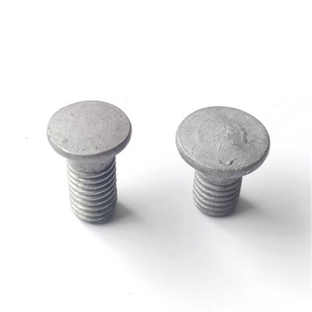 Grade 2 1/2 x 12 A307 galvanized carriage bolt