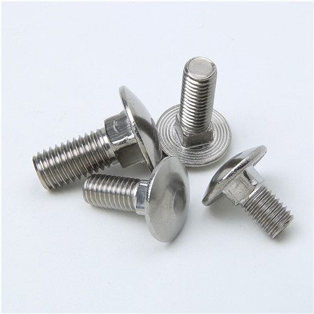 M4 M5 M6 M8 M10 3/8 1/2 1/4 no slot smooth carriage bolt ss stainless steel square neck half round head bolts