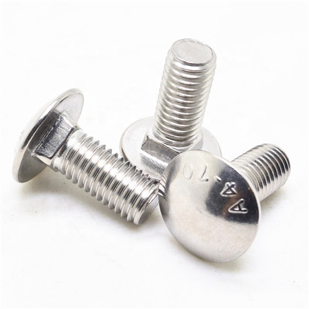 hardened stainless steel carriage bolt m5 m8 m20 15mm 30mm Round head square neck bolt