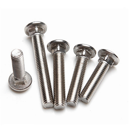 Stainless steel 5/16-18 UNC*2.5 carriage bolt with 1.5 inch of full thread