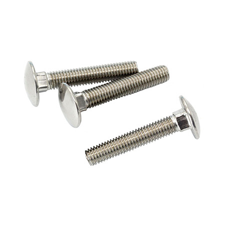 Chuanghe Customized flat head carriage bolt 316 stainless steel 1/4