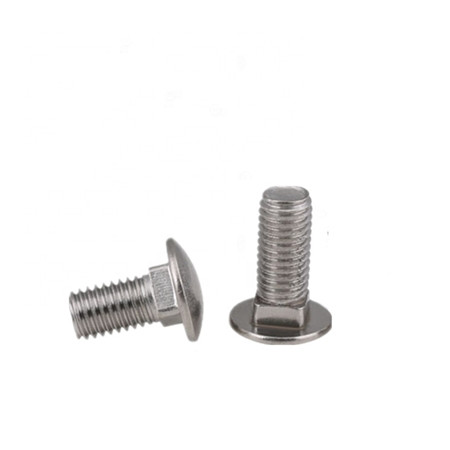 flat Round mushroom head Carriage bolt screw Stainless steel A2 A4 SUS304 SUS316 rust-proof material fasteners