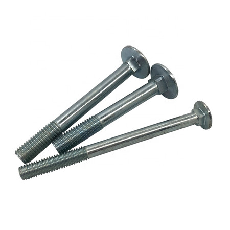 Zinc Cup Nibbed Head Bolts Round Head Fin Neck Bolts Steel Hot-Dip Galvanized Timber Bolts