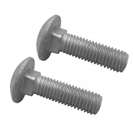 Zinc A307 Fasten Bolt Fastener A307 Round Head Bolt With Nibs Carbon Steel Plain Timber Bolts For Wood Industry