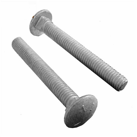 1/4 ribbed neck black oxide carriage bolts
