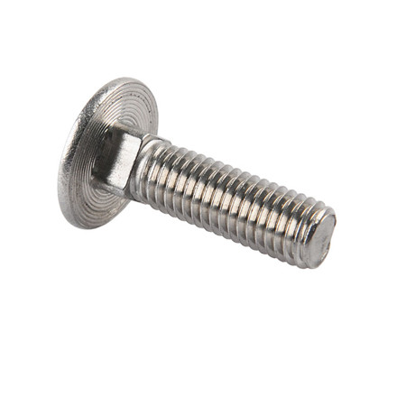 Factory direct zinc plated carbon steel carriage bolts with nut hexagonal