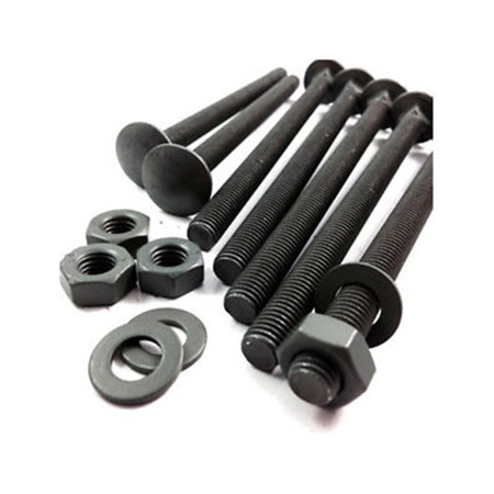 DIN 608 black oxide metric flat head carriage bolt class 12.9/ PERNO CAPACHO/coach DIN603 Railway Bolts Carriage Bolt DIN603