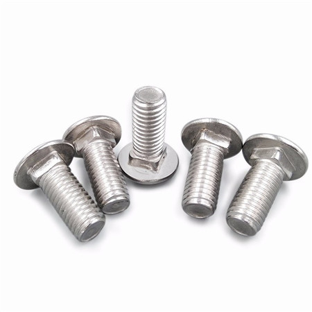 professional 201 Stainless steel carriage bolt half round head square neck anti-theft screw mushroom head screw