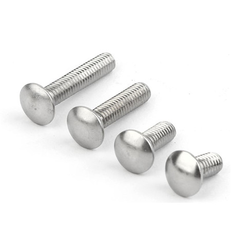 gr4.8 8.8 full thread cup head round head hot dipped galvanized carriage bolts