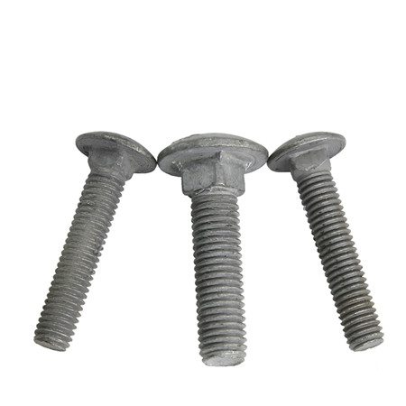 Gr8.8 Galvanized Round head Square Neck Carriage Bolts M12