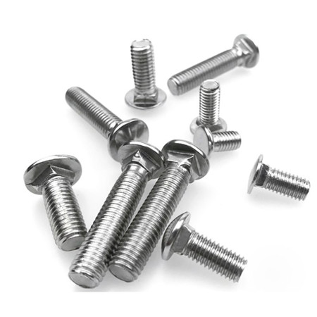 Flat head bolt screws custom size galvanized carriage machine screws