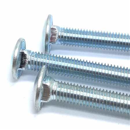 Customizable Steel Galvanized Flat Head Carriage Screw Semi-circular Head Square Neck Bolts Bridge / Shelf Screws