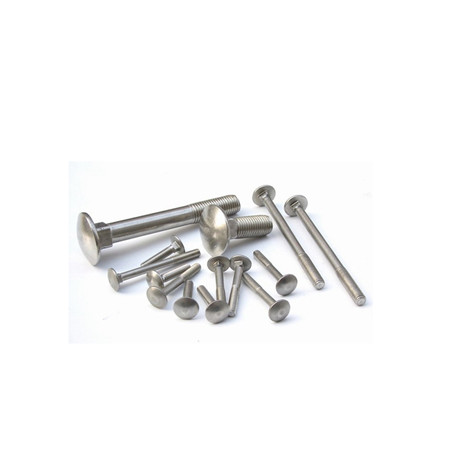 Carriage Bolt And Nut 304 Bolts M10 M12 Screw Flat Head Large Stainless Steel Wood Zinc Brass Black M4 Unc 1/4 * 1 1/2