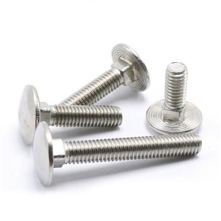 China Manufacture Paper Card 4PCS 6x80mm Carriage Bolt And Nut