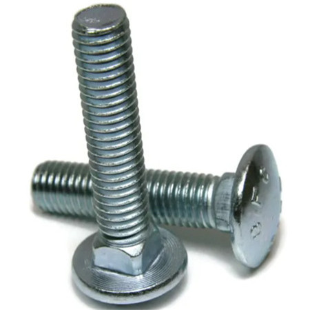 Din603 Galvanized Bolts 8.8 DIN4.8 8.8 Half Thread Cup Head Round Head Hot Dipped Galvanized DIN603 Carriage Bolts