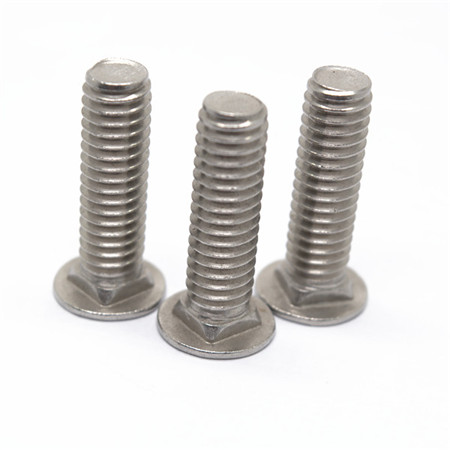 Factory direct zinc plated carbon steel carriage bolts with nut hexagonal