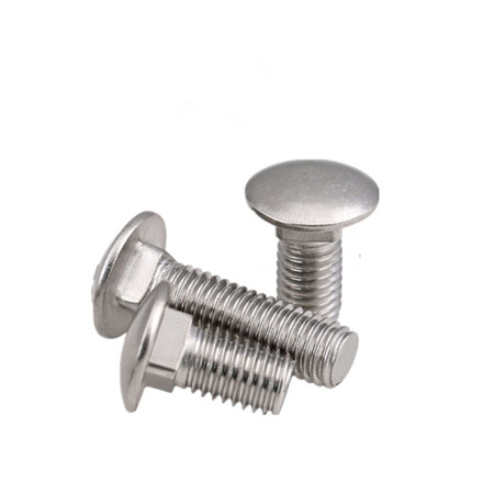 Stainless big round head coach carriage screws square neck bolt