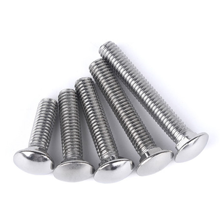 304 stainless steel big head carriage bolt coach bolt or round head square neck bolt