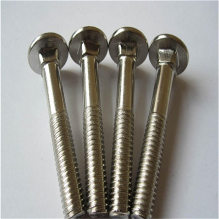 Din933 Carriage Bolt Manufacturing 316L A4-80 Stainless Steel ASTM Small Head Carriage Bolt Flat M20