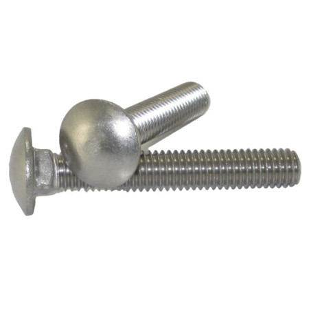 Shanghai Fasteners Supplier DIN 603 M8 1/4 Carbon Steel Class 8.8 Round Head carriage bolt