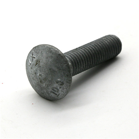 din 603 m4 round head square neck bolts black oxide carriage bolt