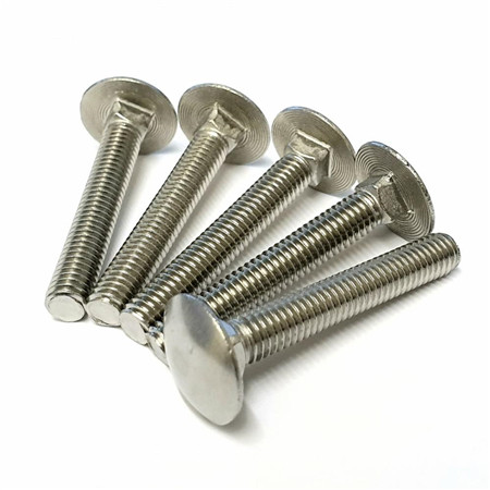 M8 M10 M16 SS304 SS316 stainless steel round head carriage coach bolt DIN603