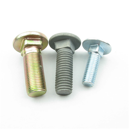Galvanized carbon steel zinc plated ISO 8677 M12 large cup head square neck coach bolts