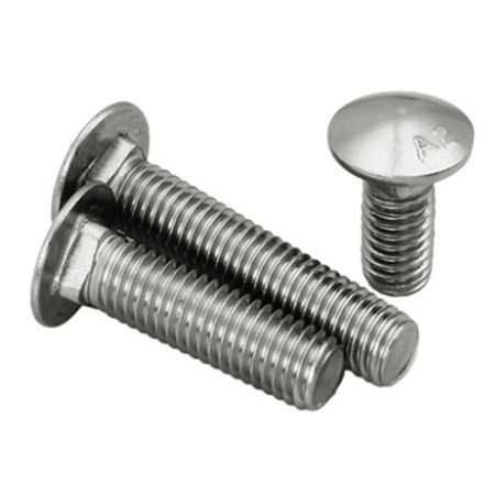 A193 ASTM B8 stainless steel SS round head ribbed neck carriage bolt