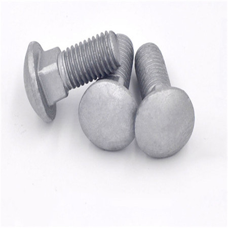 Galvanised cup head fin neck carriage bolt