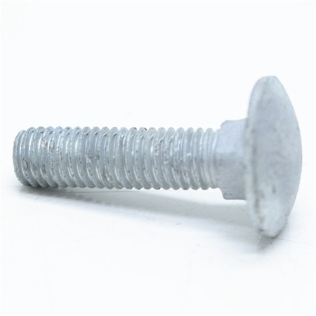 Heavy duty metric inch size coach carriage bolt with nut washer