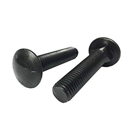 Carriage bolt DIN603 black oxide grade 8.8