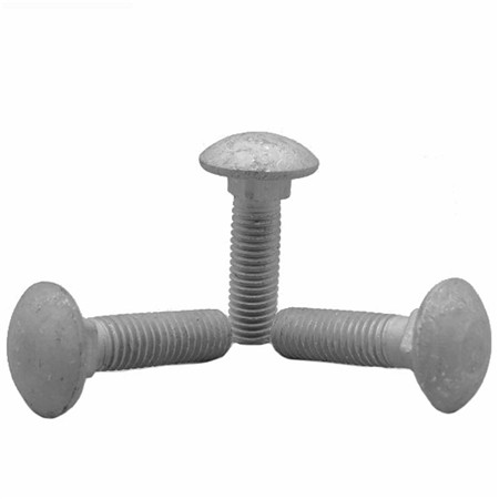 ANSI/ASME B 18.5 Geomet Long Neck Round Head Hardened Steel Flat Head Fine Thread Carriage Bolt